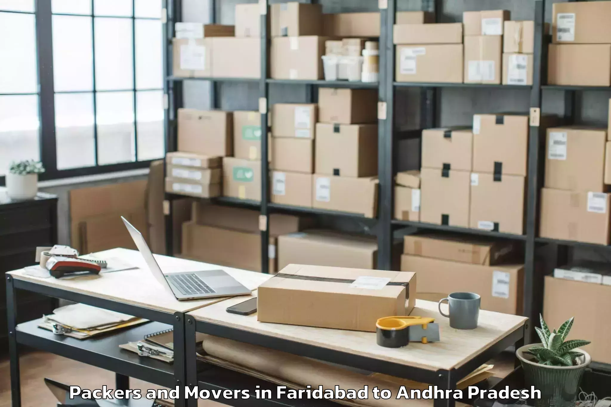 Reliable Faridabad to Yadamari Packers And Movers